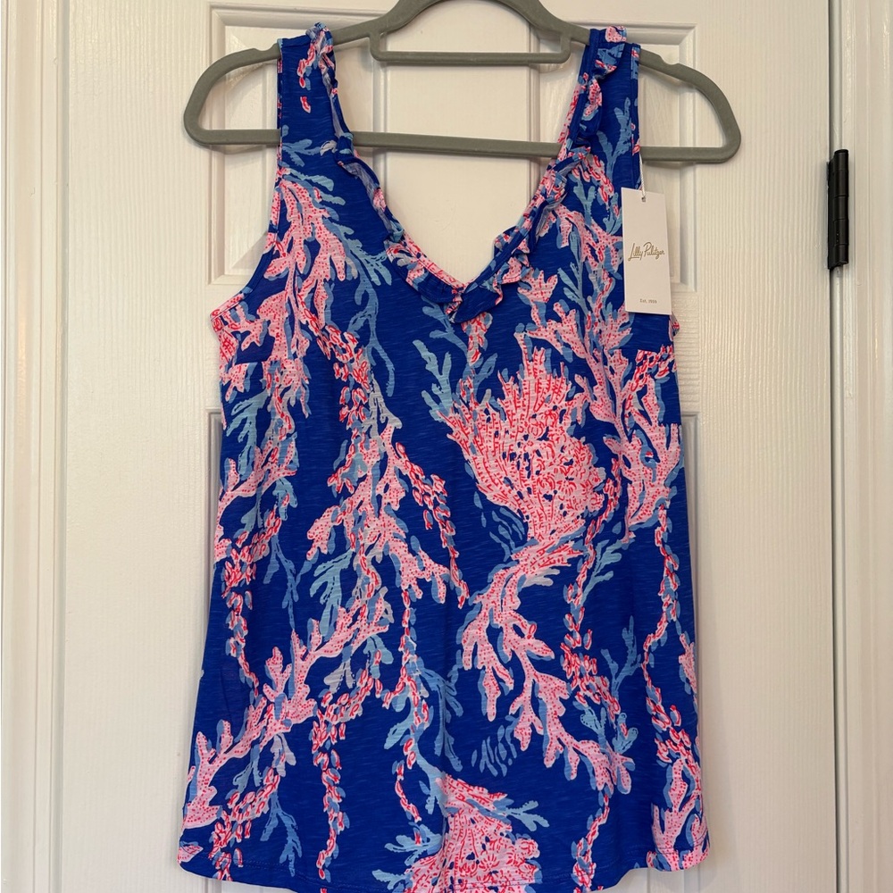 Lilly Pulitzer Gigi Ruffle Top - Picture 2 of 4